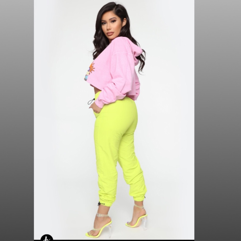 On The Go - Neon Yellow Joggers